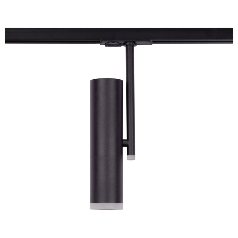 famlights famlights | 1-Phasen Schienenspot Fiete GU10 aus Metall in Schwarz dreh- und schwenkbar