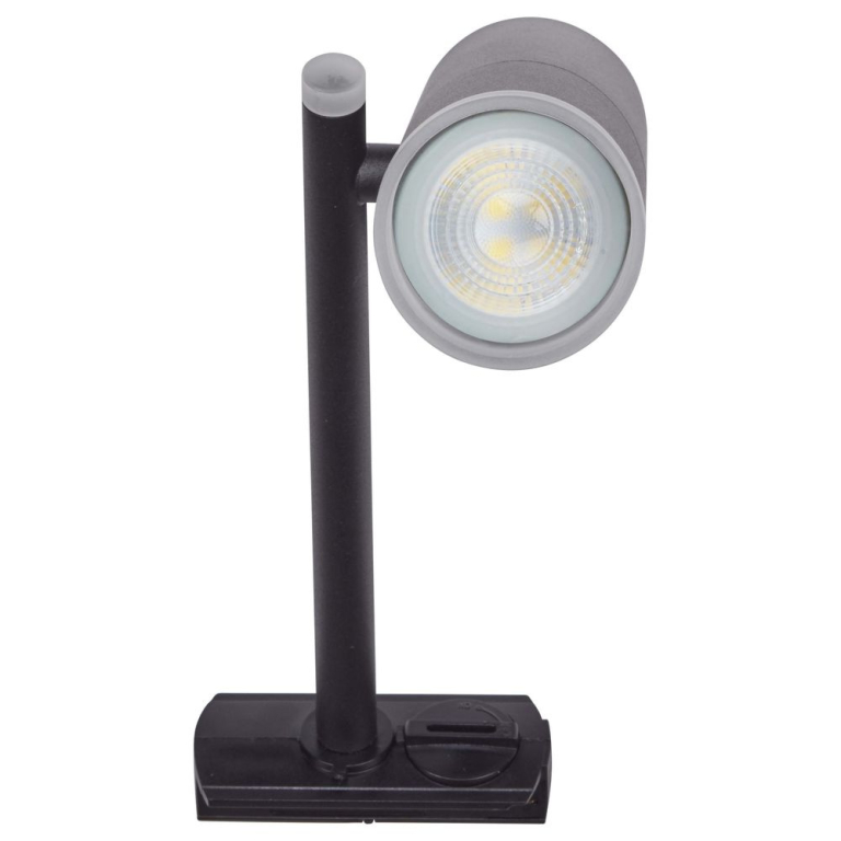 famlights famlights | 1-Phasen Schienenspot Fiete GU10 aus Metall in Schwarz dreh- und schwenkbar