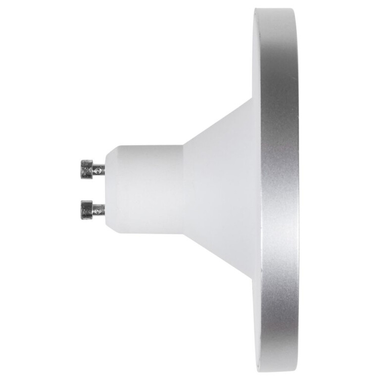 famlights famlights | 1-Phasen Schienensystem-Set in Silber 2 Meter inkl. 3 Spots inkl. Leuchtmittel