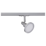famlights | 1-Phasen Schienensystem-Set in Silber 2 Meter inkl. 3 Spots inkl. Leuchtmittel