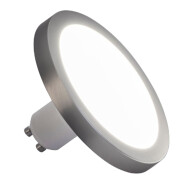 famlights | 1-Phasen Schienensystem-Set in Silber 2 Meter inkl. 3 Spots inkl. Leuchtmittel