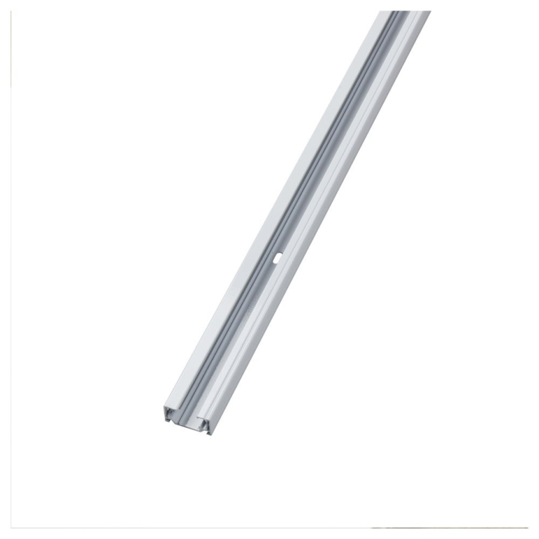 famlights famlights | 1-Phasen Schienensystem-Set in Weiß und Silber 2 Meter inkl. 3 Spots inkl. Leuchtmittel