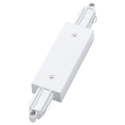 famlights | 1-Phasen Schienensystem-Set in Weiß und Silber 2 Meter inkl. 3 Spots inkl. Leuchtmittel
