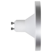 famlights | 1-Phasen Schienensystem-Set in Weiß und Silber 2 Meter inkl. 3 Spots inkl. Leuchtmittel