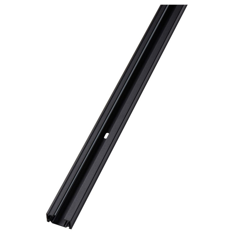 famlights famlights | 1-Phasen Schienensystem-Set in Schwarz und Silber 2 Meter inkl. 3 Spots inkl. Leuchtmittel