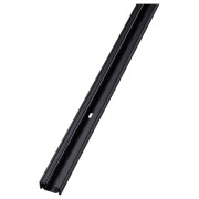 famlights | 1-Phasen Schienensystem-Set in Schwarz und Silber 2 Meter inkl. 3 Spots inkl. Leuchtmittel