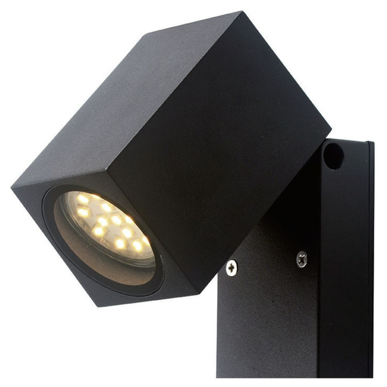 famlights famlights | Außenwandleuchte Aurel aus Aluminium in Anthrazit, schwenkbar, GU10