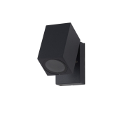 famlights | Außenwandleuchte Aurel aus Aluminium in Anthrazit, schwenkbar, GU10