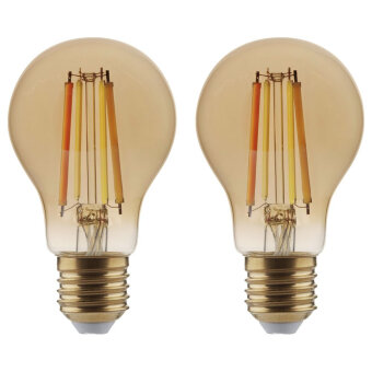 Shyne SHYNE | Smartes ZigBee LED Leuchtmittel E27, amber, tunable white, Standard Birne - A60, 7W, 650 Lumen, 2er-Pack