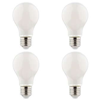 SHYNE | LED Leuchtmittel E27, milchig, Birne - A60, 8,5W, 1055 Lumen, 2700K, dimmbar, 4er-Pack