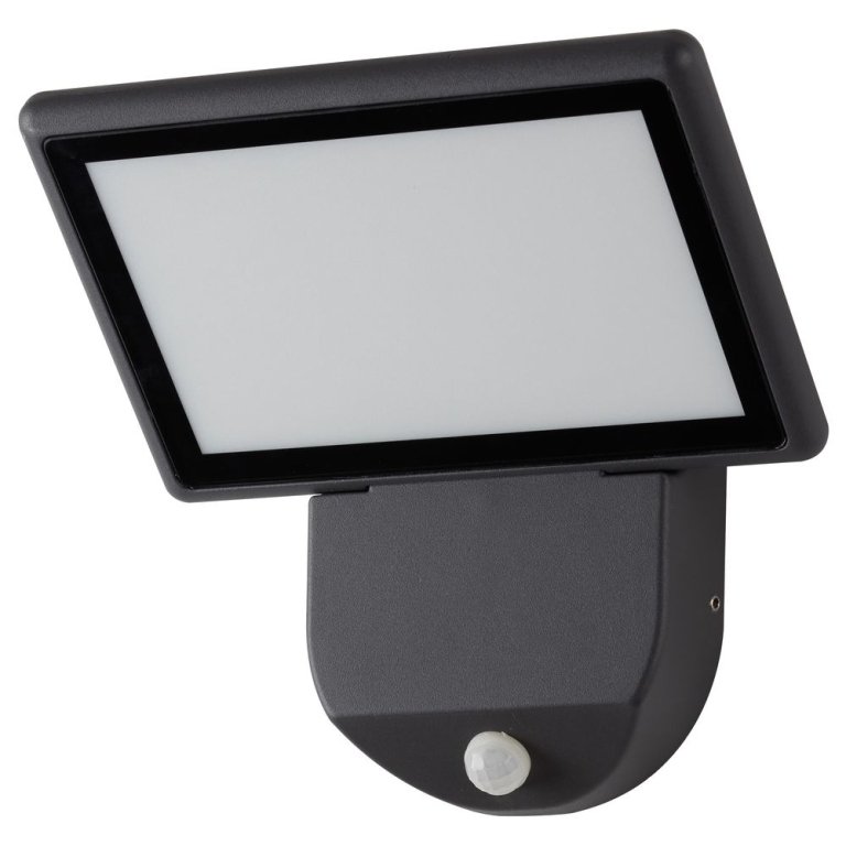 famlights famlights | LED Wandleuchte Leif in Anthrazit 19W 850lm IP65 mit Bewegungsmelder