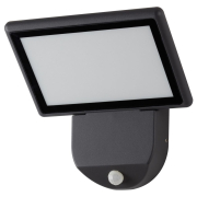 famlights | LED Wandleuchte Leif in Anthrazit 19W 850lm IP65 mit Bewegungsmelder