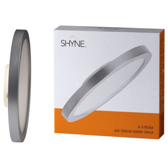 SHYNE | LED GX53 Leuchtmittel, 3000K, 500lm, Stufenlos dimmbar in Silber