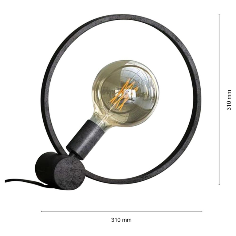 famlights famlights | Tischleuchte Giuseppe aus Metall in Altsilber E27
