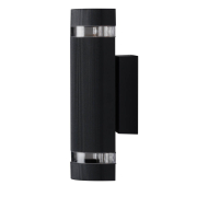 famlights | Wandleuchte Viola aus Metall in Anthrazit Up- and Downlight GU10 1er set