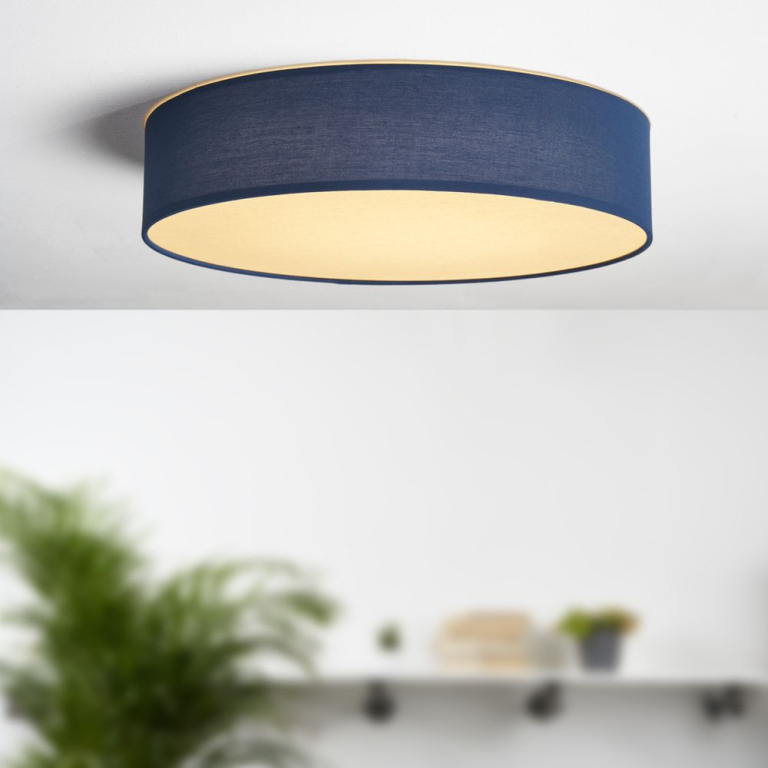 famlights famlights | LED Deckenleuchte Mick in Blau 3000k 450 mm dimmbar