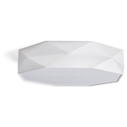 famlights | LED Deckenleuchte Mikael aus Stoff in Weiß 450mm dimmbar