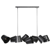 famlights | Pendelleuchte Marco in Grau E27