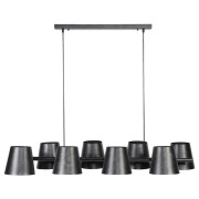famlights | Pendelleuchte Marco in Grau E27