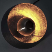 famlights | Tischleuchte Leonardo in Schwarz-glänzend E27 280mm