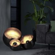 famlights | Tischleuchte Leonardo in Schwarz-glänzend E27 280mm