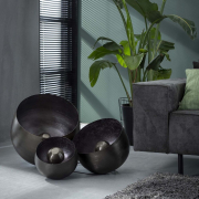 famlights | Tischleuchte Leonardo in Schwarz-glänzend E27 280mm