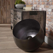 famlights | Tischleuchte Leonardo in Schwarz-glänzend E27 500mm