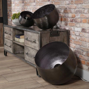 famlights | Tischleuchte Leonardo in Schwarz-glänzend E27 500mm