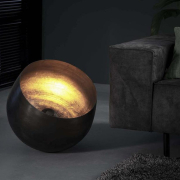 famlights | Tischleuchte Leonardo in Schwarz-glänzend E27 500mm