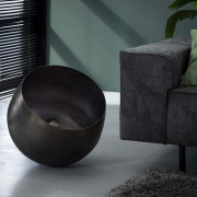 famlights | Tischleuchte Leonardo in Schwarz-glänzend E27 500mm