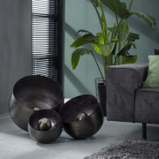 famlights | Tischleuchte Leonardo in Schwarz-glänzend E27 500mm