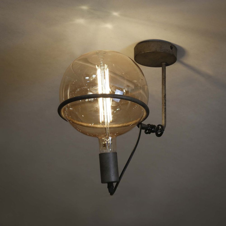 famlights famlights | Deckenleuchte Kim in Silber E27 G200
