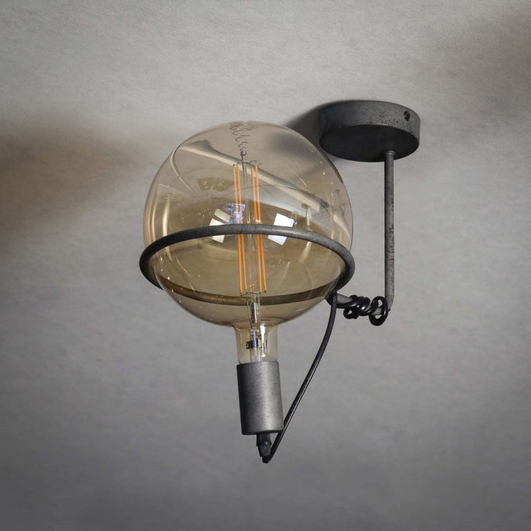 famlights famlights | Deckenleuchte Kim in Silber E27 G200