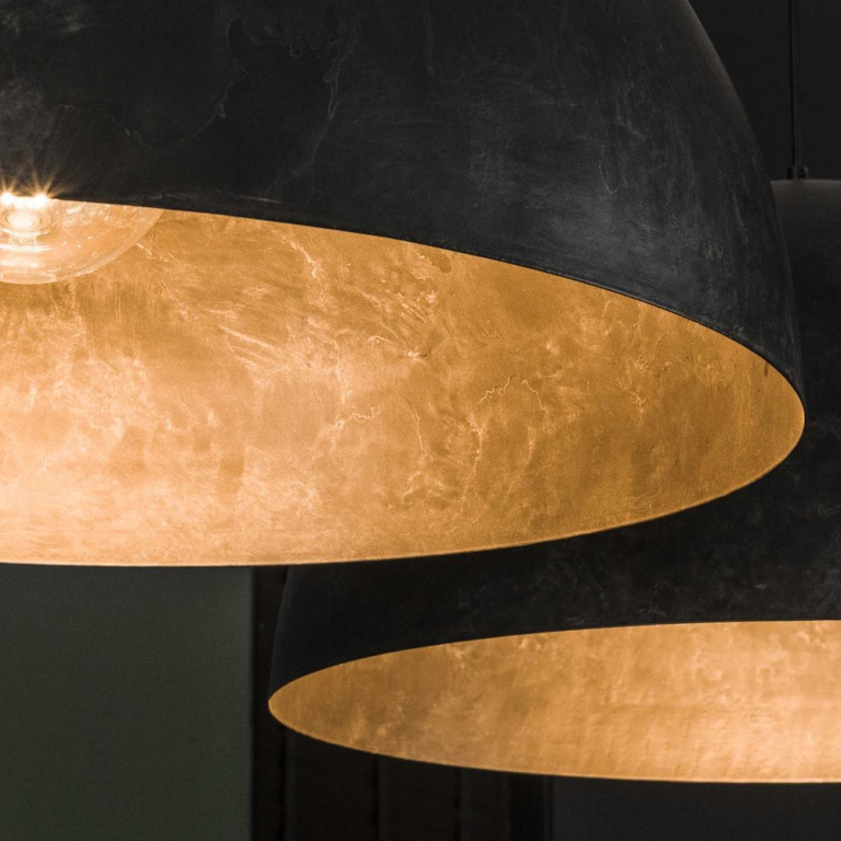 famlights famlights | Pendelleuchte Maike in Grau E27 2-flammig