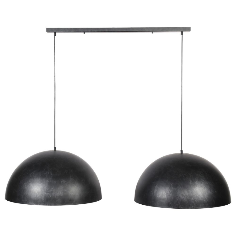 famlights famlights | Pendelleuchte Maike in Grau E27 2-flammig