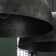 famlights | Pendelleuchte Maike in Grau E27 2-flammig