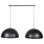 famlights | Pendelleuchte Maike in Grau E27 2-flammig