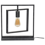 famlights | Tischleuchte Linus in Grau E27