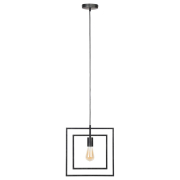 famlights | Pendelleuchte Linus in Grau E27 1-flammig