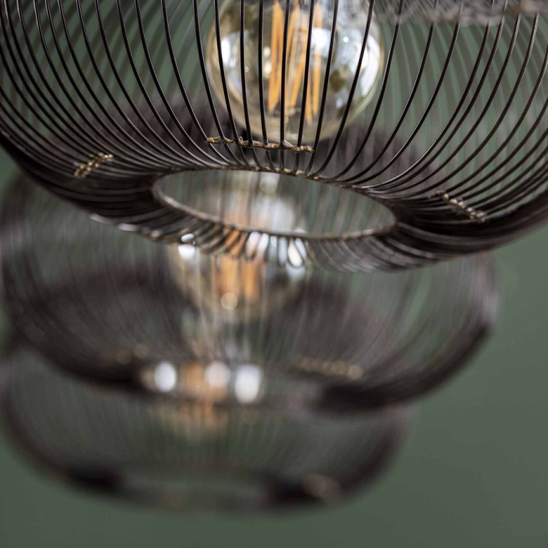 famlights famlights | Pendelleuchte Nadine in Kupfer E27 4-flammig
