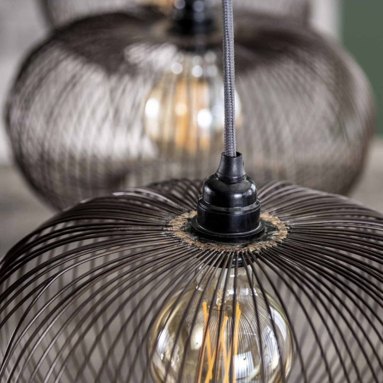 famlights famlights | Pendelleuchte Nadine in Kupfer E27 4-flammig