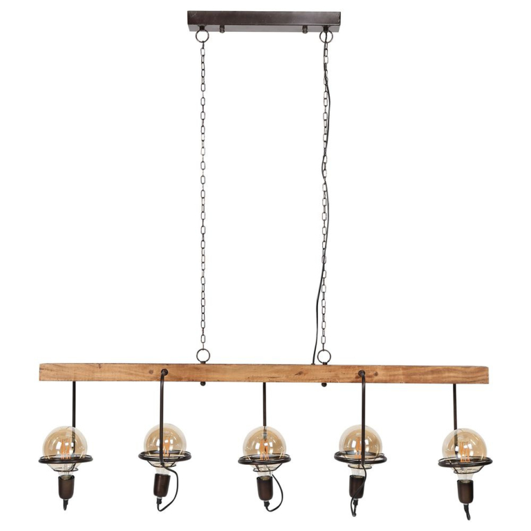 famlights famlights | Pendelleuchte Noel aus Holz E27