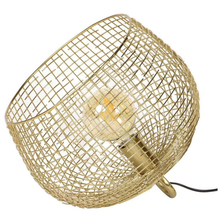 famlights famlights | Tischleuchte Gustav in Gold E27