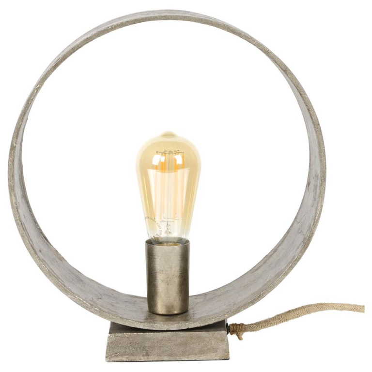 famlights famlights | Tischleuchte Lorin in Silber E27