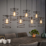 famlights | Pendelleuchte Melissa in Aluminium E27 5-flammig