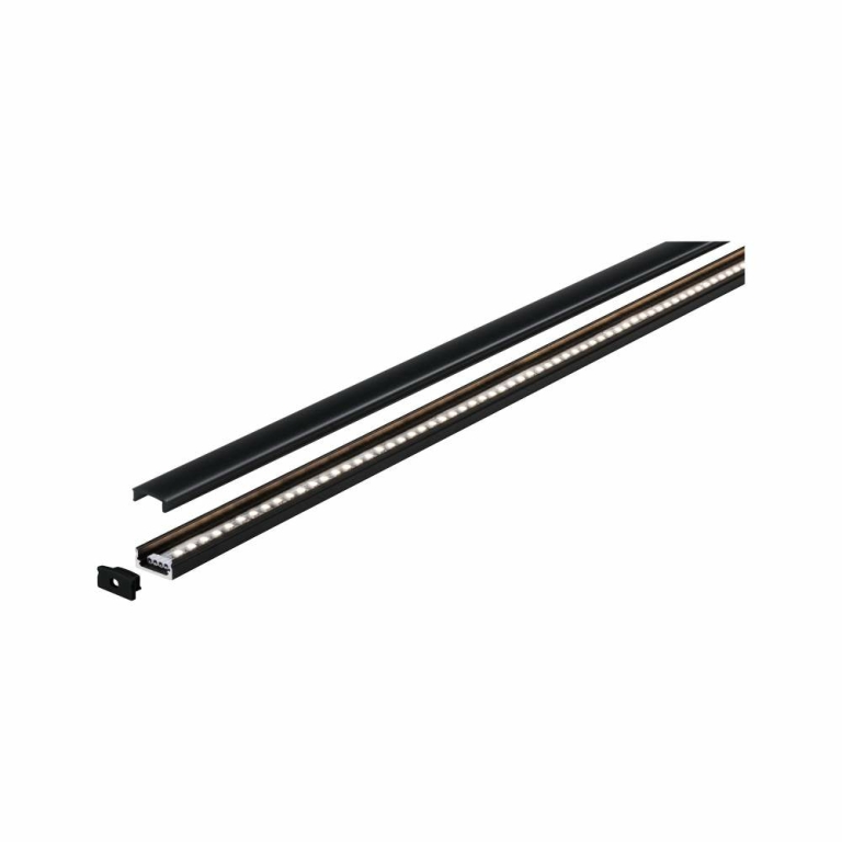 Paulmann Base Profil 1m mit schwarzem Diffusor eloxiert