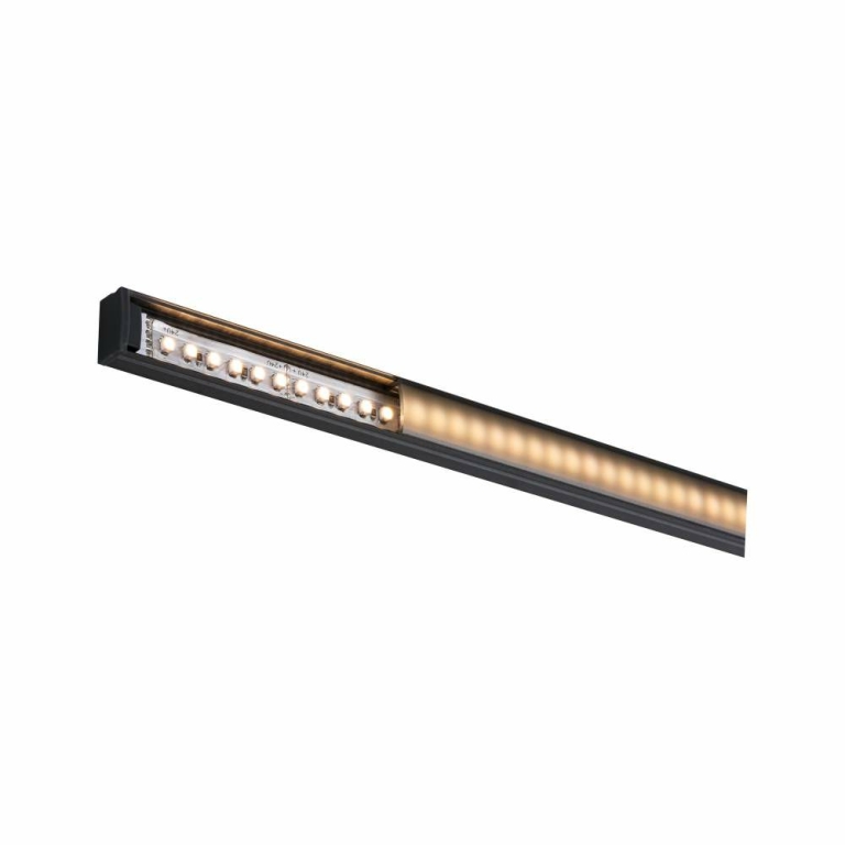 Paulmann Base Profil 1m mit schwarzem Diffusor eloxiert