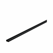 Base Profil 1m mit schwarzem Diffusor eloxiert
