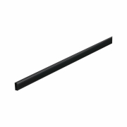 Base Profil 1m mit schwarzem Diffusor eloxiert