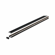 Base Profil 1m mit schwarzem Diffusor eloxiert